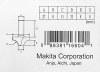 Фреза пазовая фасонная 8R, 27х15, S8, 2T Makita D-11003