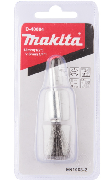 Кистевая проволочная щётка 6x12 мм Makita D-40004