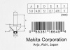 Кромочная калевочная фреза 4.76R, 31.8х14.28, S8, 2T Makita D-11411