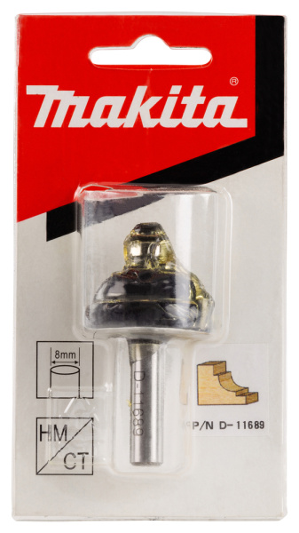 Кромочная калевочная фреза 7.94R, 31.8х15.9, S8, 2T Makita D-11689