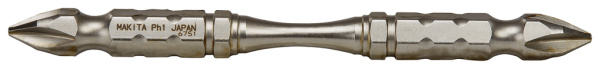 Насадка двусторонняя Silver Torsion, PH1, 85 мм, E-form (MZ), 3 шт Makita B-21842