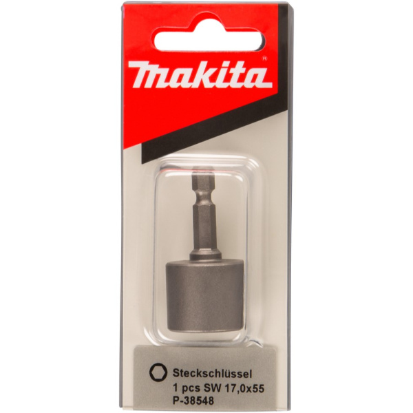Магнитная торцевая головка, 17х55 мм, 1/4, E-Form (MZ) Makita P-38548
