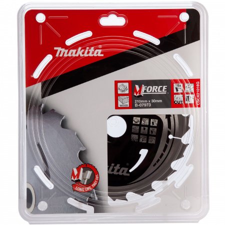 Диск для дерева M-Force 210x2.3x30, 16T Makita B-07973