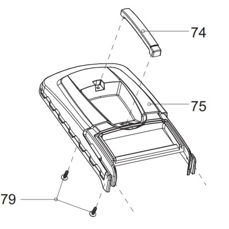 Держатель травосборника Makita 671384001