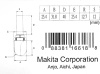 Фреза галтельная пазовая 12.7R, 25.4х31.8, S12, 2T Makita D-11140