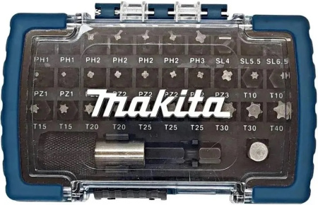 Набор насадок 25 мм с держателем 60 мм, 32 шт Makita D-74762