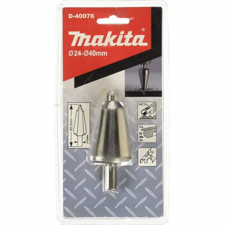 Сверло конусное по металлу, HSS, 24-40, 6 мм Makita D-40076