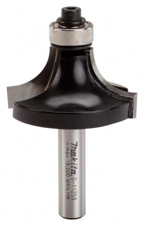 Кромочная калевочная фреза 12.7R, 38.1х19, S8, 2T Makita D-11259