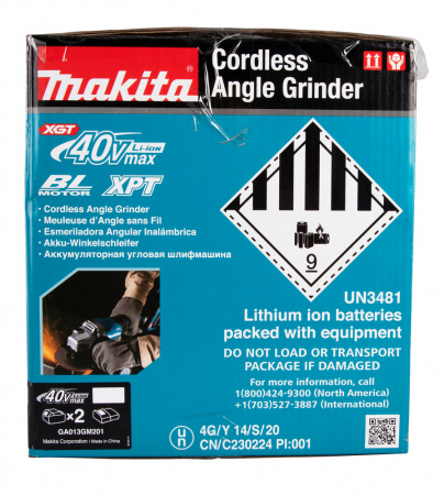 Угловая шлифмашина XGT 125 Makita GA013GM201
