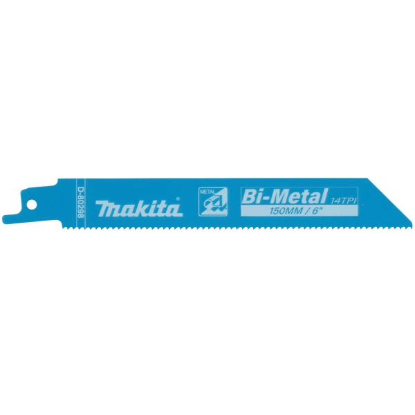 Сабельная пилка для металла BiM, 150x0,9x14TPI, 2 шт. Makita D-80298