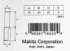Фреза пазовая 25х20, S8, 2T Makita D-10160