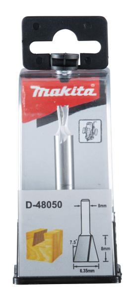 Фреза Ласточкин хвост 7.5° 6.35х8, S8, 2T Makita D-48050
