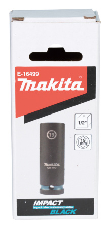 Ударная торцовая головка Impact Black 1/2, 19x81,5 мм Makita E-16499