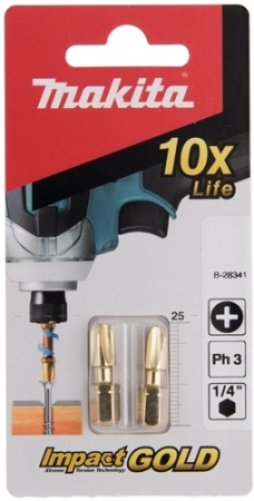 Насадка Impact Gold PH3, 25 мм, C-form, 2 шт Makita B-28341