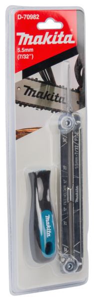 Напильник 5.5 мм с рукояткой и шаблоном Makita D-70982