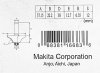 Кромочная калевочная фреза 6.35R, 57.15х22.2, S12, 2T Makita D-11798