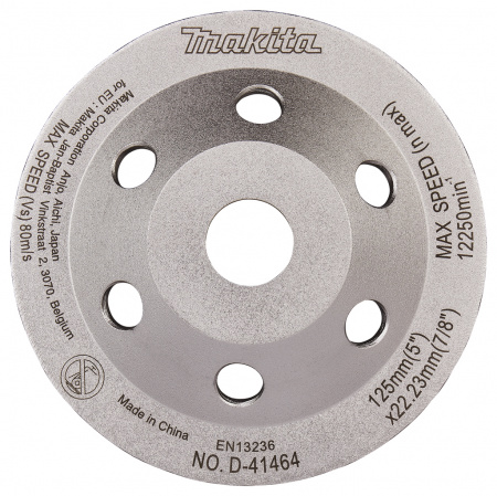 Диск чашечный алмазный 125x22.23 мм финишный Makita D-41464